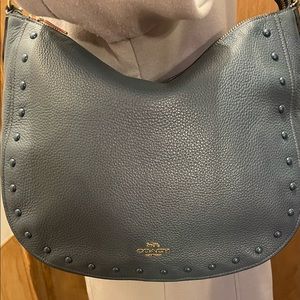 Coach F37810 Elle Hobo Lacquer Rivets.